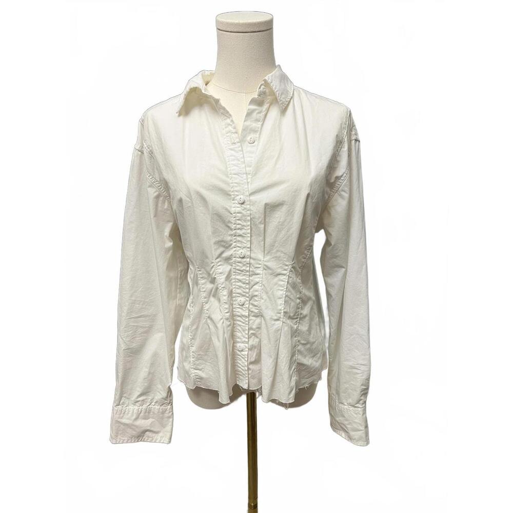 Elegant Current Elliott White Button-Up Shirt